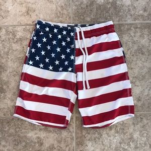 Old Navy Flag Swim Trunks